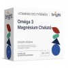Omega 3 Magnésium Chélaté – Gestion de l’Âge, 2 Compléments en 1 Pack pour le Cœur et les Muscles I 56 Doses Journalières