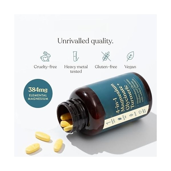 Magnésium, pour la relaxation musculaire, les os, le soutien du sommeil pour les femmes et les hommes