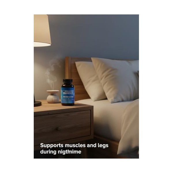 complexe de magnésium Favorise la relaxation, la fonction musculaire et nerveuse