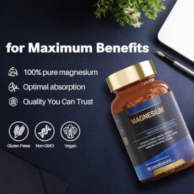 Le glycinate de magnésium peut améliorer labsorption et lutilisation du magnésium, ce qui pourrait avoir des effets bénéfiq