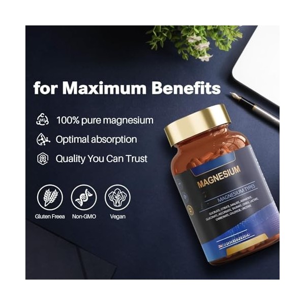 Le glycinate de magnésium peut améliorer labsorption et lutilisation du magnésium, ce qui pourrait avoir des effets bénéfiq