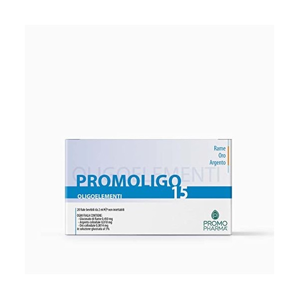 Promo Pharma - Promoligo Oligo-éléments de 20 ampoules de 2 ml 12 manganèse Manganèse