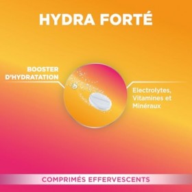 Forté Pharma - Hydra Forté Fruits rouges - Electrolyte hydratation - Vitamine C Magnesium, Minéraux - Sport, chaleur, voyage ...