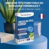 Santarome - Maux de Tête Flash - Triple Action - tête lourde - Grande Camomille fortement dosée - Libération Flash - Caféine,