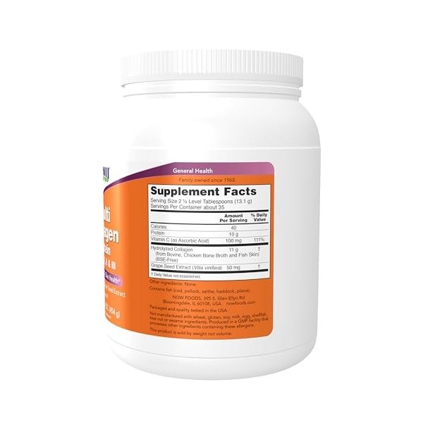 NOW Foods Multi Collagen Protein - 454g