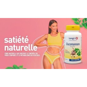 LongLife® Glucomannano | minimum 3000 mg par dose quotidienne | Contrôle du poids et satiété | Fibre alimentaire naturelle | 