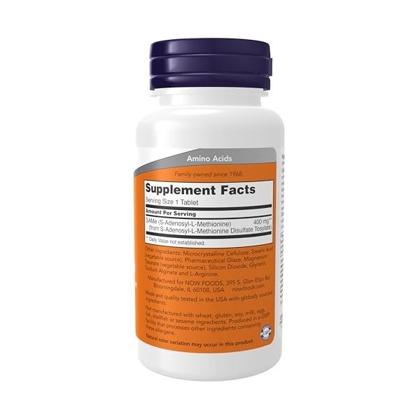 NOW Foods SAMe, 400mg - 60 tabs
