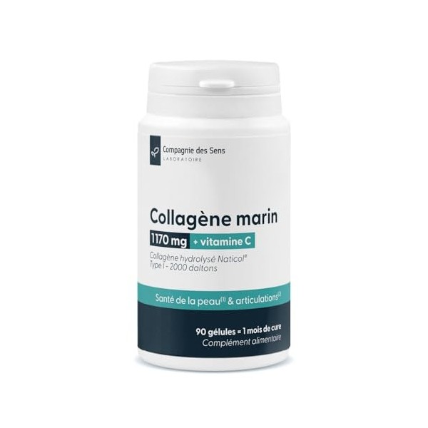 Collagène marin hydrolysé Naticol® 1170 mg - Type I - 2000 Daltons - Enrichi en vitamine C Multi-minéraux