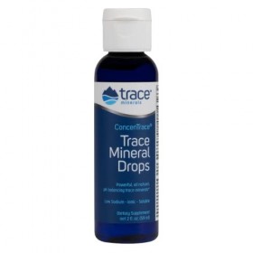 Trace Minerals, ConcenTrace, Trace Mineral Drops, 59ml, Mélange de Minéraux, Magnésium, Testé en Laboratoire, Sans Soja, Sans