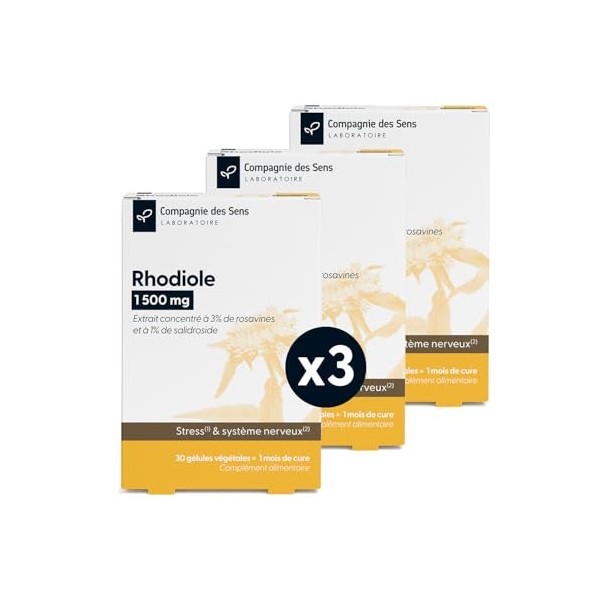 Rhodiole 1 500 mg – Ratio optimal entre rosavines et salidrosides – 1 mois de cure intensive Multi-minéraux