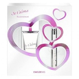 EVAFLOR - COFFRET JE TAIME PASSIONNEMENT EAU DE PARFUM 100ML + VAPO SAC 12ML - Offre Special