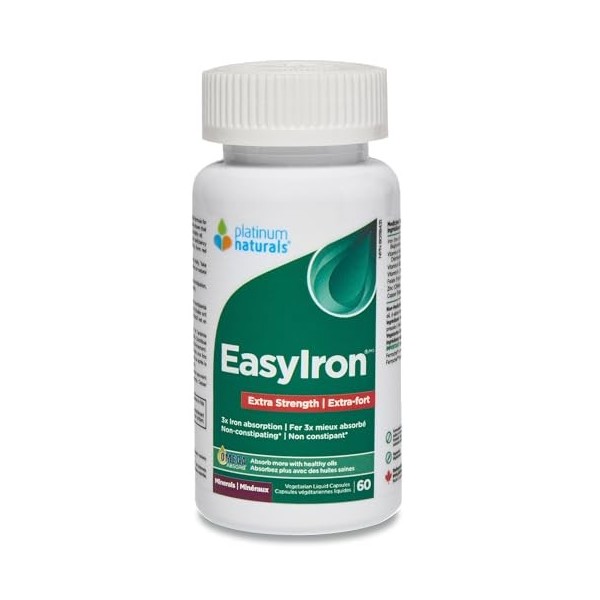 Platinum Naturals EasyIron Extra Strength 60 Softgels