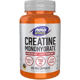 NOW Foods Creatine Monohydrate, 750mg - 120 vcaps Multi-minéraux