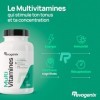 Multivitamines et Minéraux | 21 Nutriments dont Vitamines B12, C, D3, E, Zinc, Chrome | Enrichi en Ginseng, HMB et L-Tyrosine