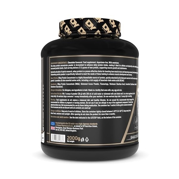 Dorian Yates ShadoWhey Concentrate, Chocolate - 2000g