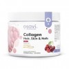 Osavi Collagen Hair, Skin & Nails – 150 g en poudre | Saveur cerise | Peptides VERISOL® pour la densité des cheveux, lélasti