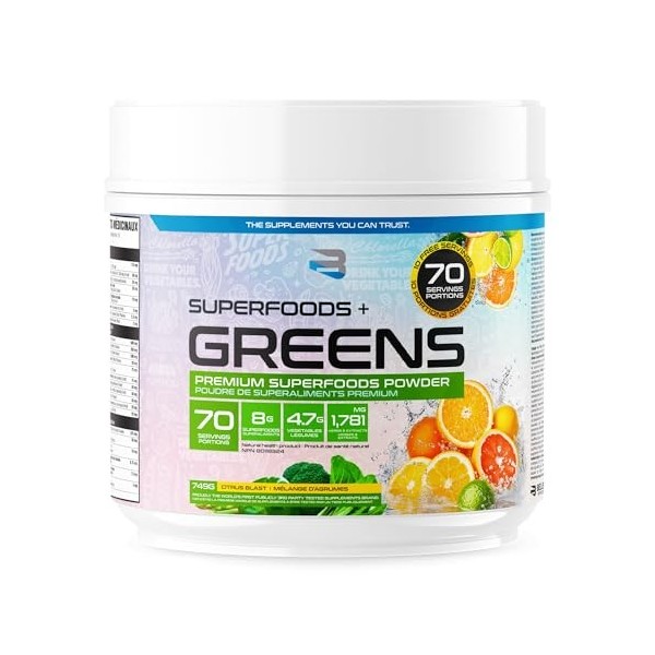 Believe Supplements Superfoods + Greens Citrus Blast 700 g