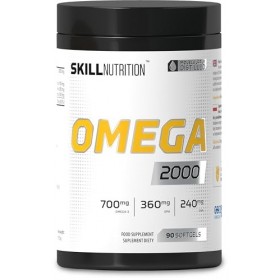 SKILL Nutrition Omega 2000-90 gélules | 2000 mg dhuile de poisson oméga-3 | 800 mg dEPA + 400 mg de DHA par portion | Ultra