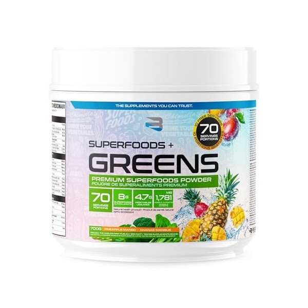 Believe Supplements Superfoods + Greens Pineapple Mango 700 g