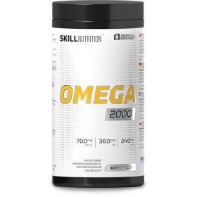 SKILL Nutrition Omega 2000-120 gélules | 2000 mg dhuile de poisson oméga-3 | 800 mg dEPA + 400 mg de DHA par portion | Ultr