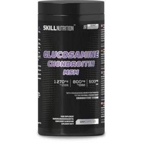 SKILL Nutrition Glucosamine Chondroïtine MSM | 180 gélules | Formule pour le soutien articulaire avec MSM, glucosamine et cho