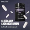 SKILL Nutrition Glucosamine Chondroïtine MSM | 180 gélules | Formule pour le soutien articulaire avec MSM, glucosamine et cho