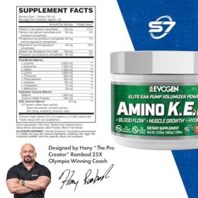 Evogen Amino K.E.M. EAA, Raspberry Lemonade - 480g