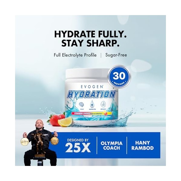 Evogen Hydration, Strawberry Lemonade - 237g