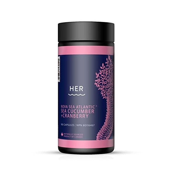 Nova Sea Atlantic Sea Cucumber + Cranberry Her 180 Capsules