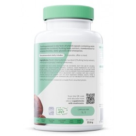 Osavi Reishi 1000 mg – 60 Gélules Véganes | Extrait de Ganoderma lucidum standardisé | 40% polysaccharides, 25% bêta-glucanes