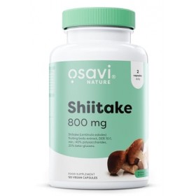 Osavi Shiitake 800 mg – 120 Gélules Véganes | Extrait de Lentinula edodes standardisé | 40% polysaccharides & bêta-glucanes |