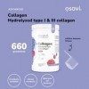 Osavi Collagène Hydrolysé Type I & III – 660 g Poudre | Saveur framboise | 20 g de peptides par portion | 18 acides aminés do