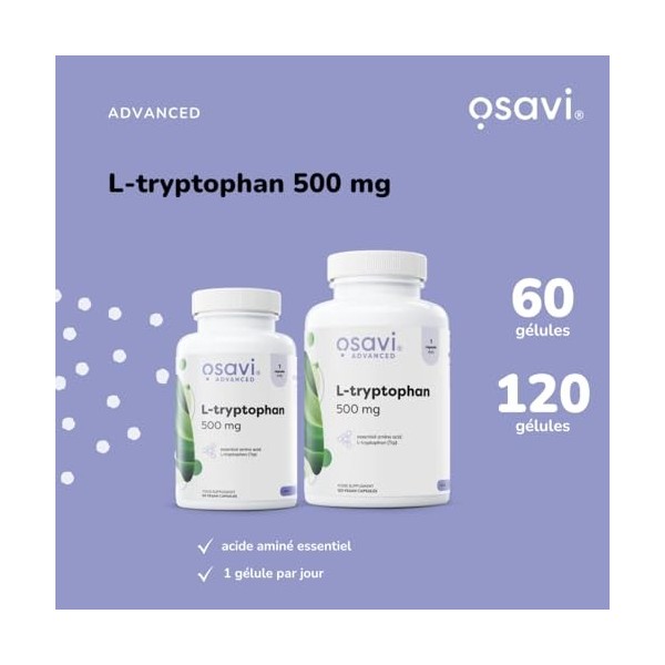 Osavi L-tryptophan, 500mg - 120 vegan caps