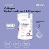 Osavi Collagène Hydrolysé Type I & III – 660 g Poudre | Saveur pomme | 20 g de peptides par portion | 18 acides aminés dont g