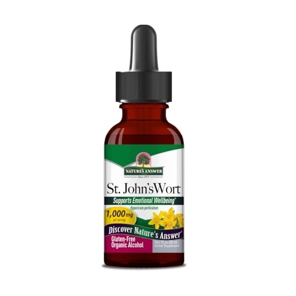 Naturals Answer StJohW. Alcool organique 1000 mg, 30 ml, extrait fluide