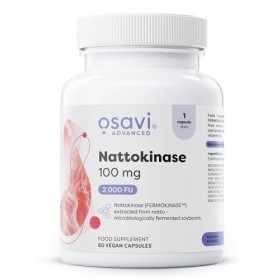Osavi Nattokinase 100 mg – 60 gélules végétaliennes | FERMOKINASE™ issu du natto soja fermenté, Bacillus subtilis | Activit