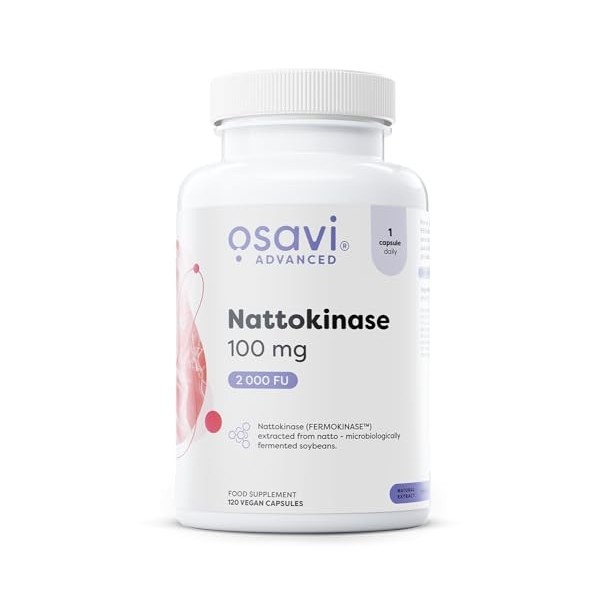 Osavi Nattokinase 100 mg – 120 gélules végétaliennes | FERMOKINASE™ issu du natto soja fermenté, Bacillus subtilis | Activi
