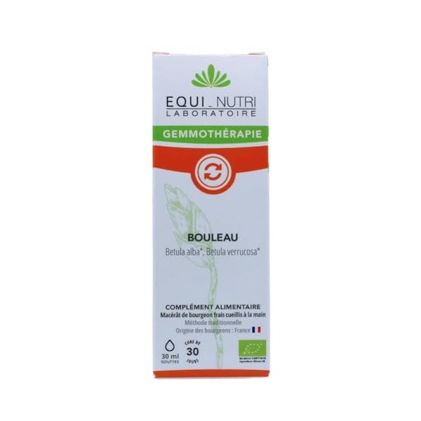 Equi-Nutri Bouleau Blanc Flacon Compte-Goutte Multi-Minéraux