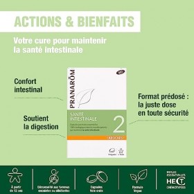 PRANARÔM - Oléocaps 2 - Santé Intestinale - Aux Huiles Essentielles Ciblées - Origan, Canelle de Chine, Menthe poivrée & Citr