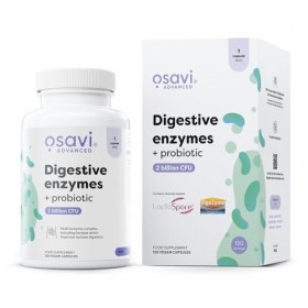 Osavi Enzymes Digestives + Probiotique – 120 Gélules Végétales | DigeZyme® + LactoSpore® | 7 enzymes digestives avec papaïne 