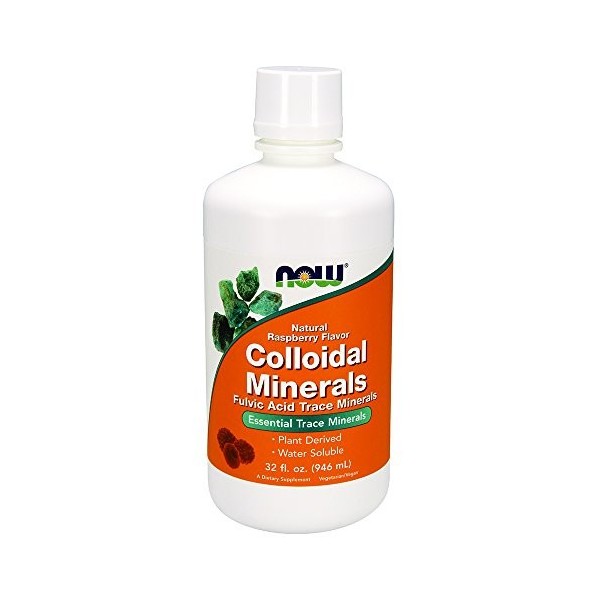 NOW Foods Colloidal Minerals, Raspberry - 946 ml.