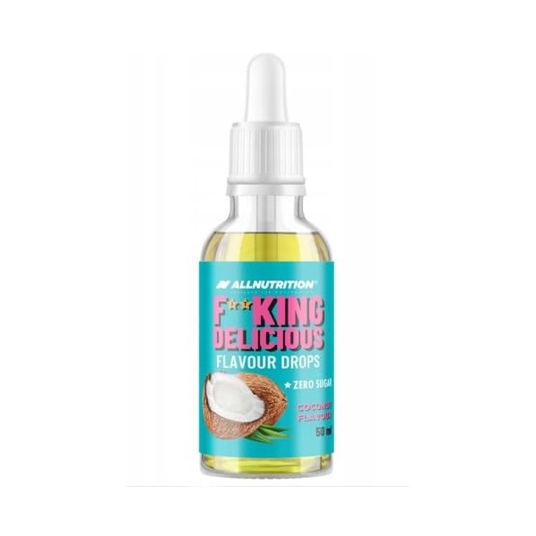 Allnutrition Fitking Delicious Flavour Drops, Coconut - 50 ml. Multi-minéraux