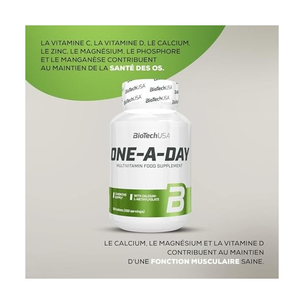 Biotech USA One a Day 100 Tablets Multi-minéraux