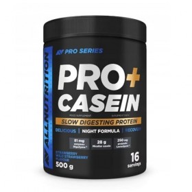 Allnutrition Pro+ Casein, Strawberry-Wild Strawberry - 500g Multi-minéraux