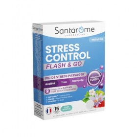 Santarome - Stress Control Flash & Go - Complément alimentaire stress à action flash - Aide à gérer les pics de stress passag...