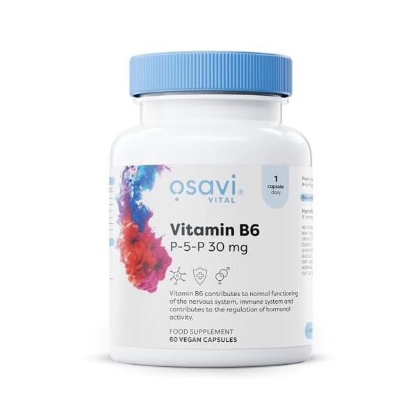 Osavi Vitamin B6 - P-5-P, 30mg - 60 vegan caps