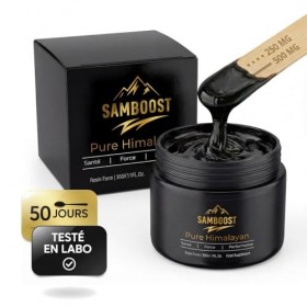 SamBoost Shilajit Résine Pure 30g – Grade Premium Himalaya – Complément Alimentaire Naturel – Énergie, Vitalité & Immunité - 