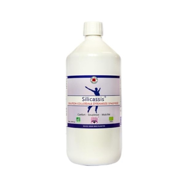 SILICASSIS BIO Slilicium organique 1 litre Solution colloïdale dynamisée et spagyrisée Vecteur Energy