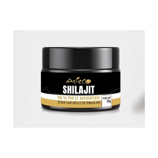 Asieco® Shilajit de l’Himalaya – Résine naturelle – 30 g – Pot