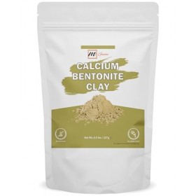 mGanna Argile bentonite de calcium 100 % naturelle - 227 g qualité alimentaire pour détoxification, masques faciaux, crèmes